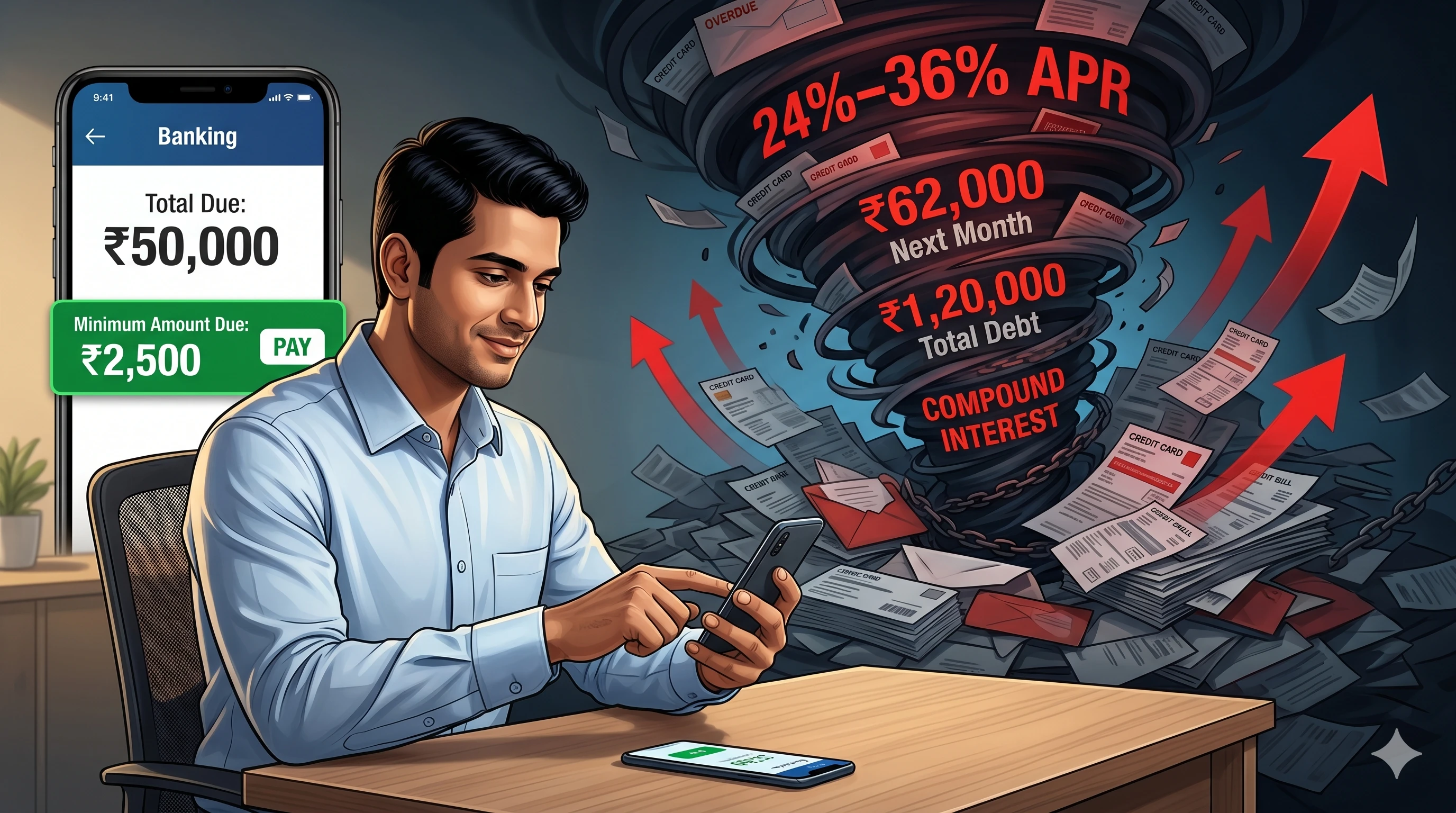 Minimum amount due credit card statement trap