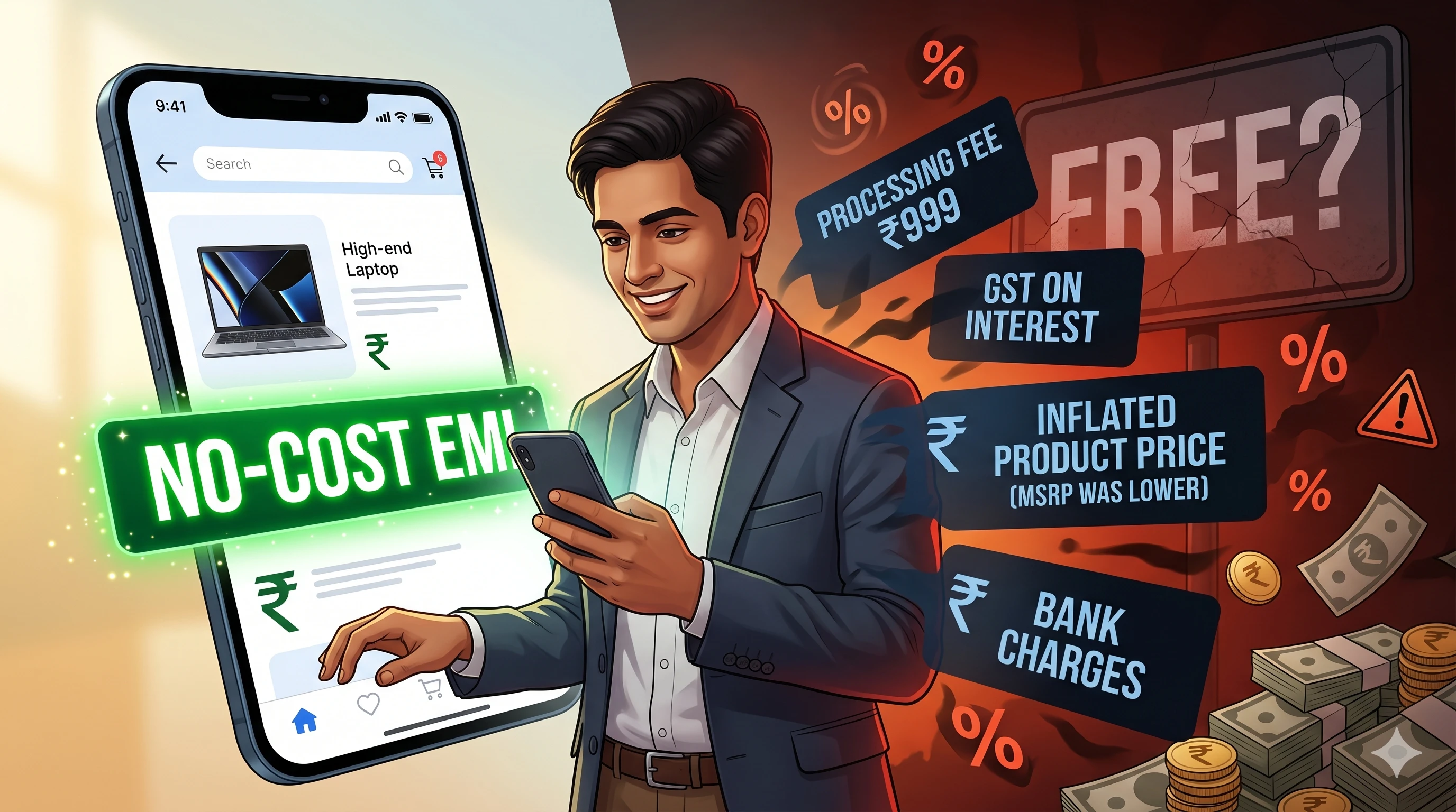 No cost EMI hidden charges and processing fees
